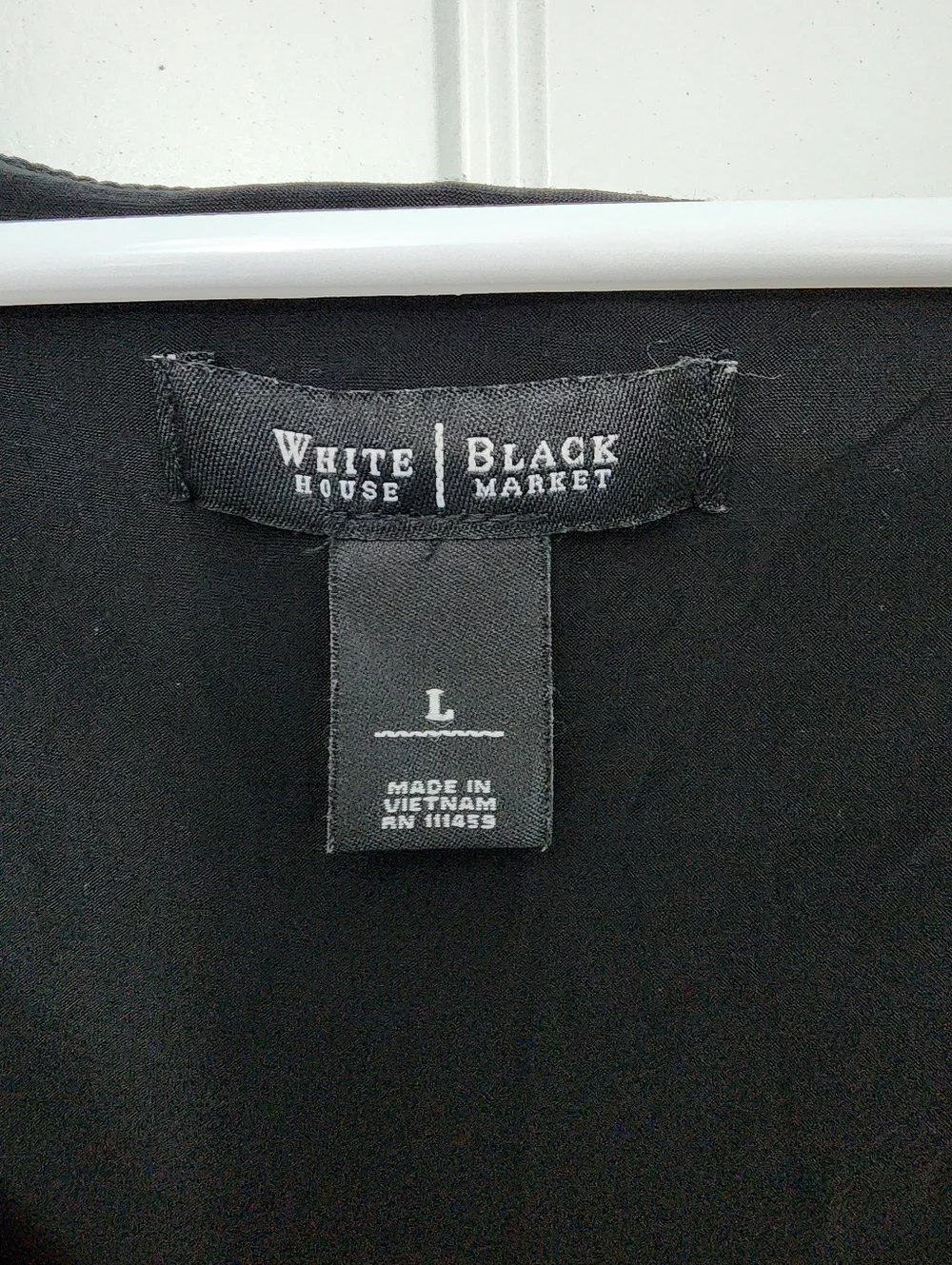 White House Black Market Black & White Striped Stretch Kimono Top, Size Large - Picture 5 of 6